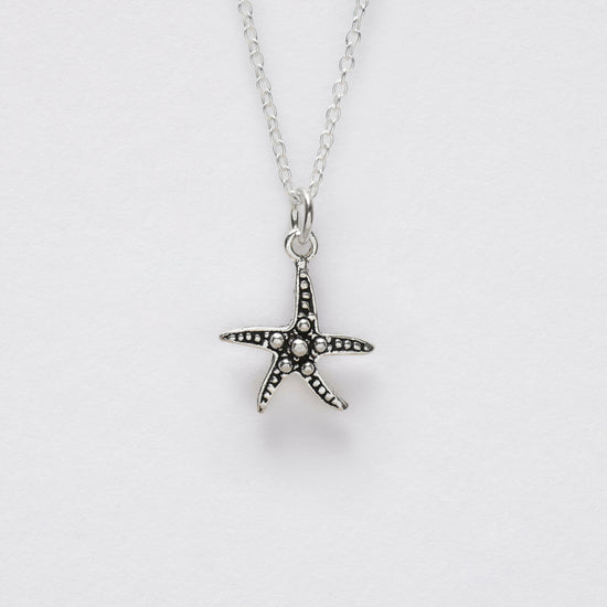 Sterling Silver Starfish Pendant Necklace Charms & Pendants Crumble and Core   