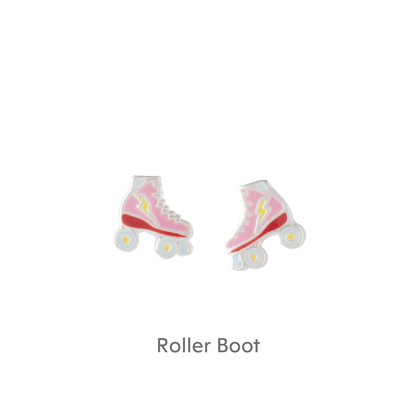 a pair of pink roller skates on a black background