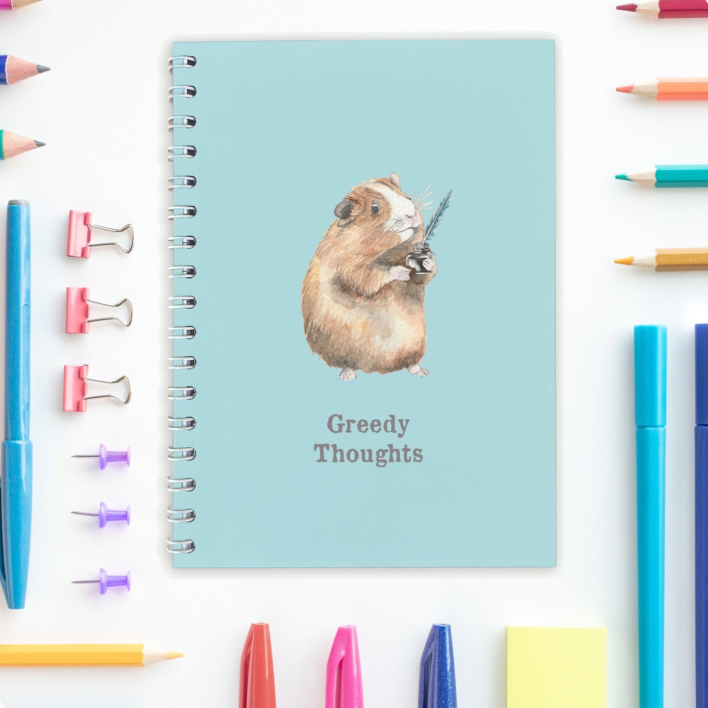 Wire Bound Notebook - Guinea Pig