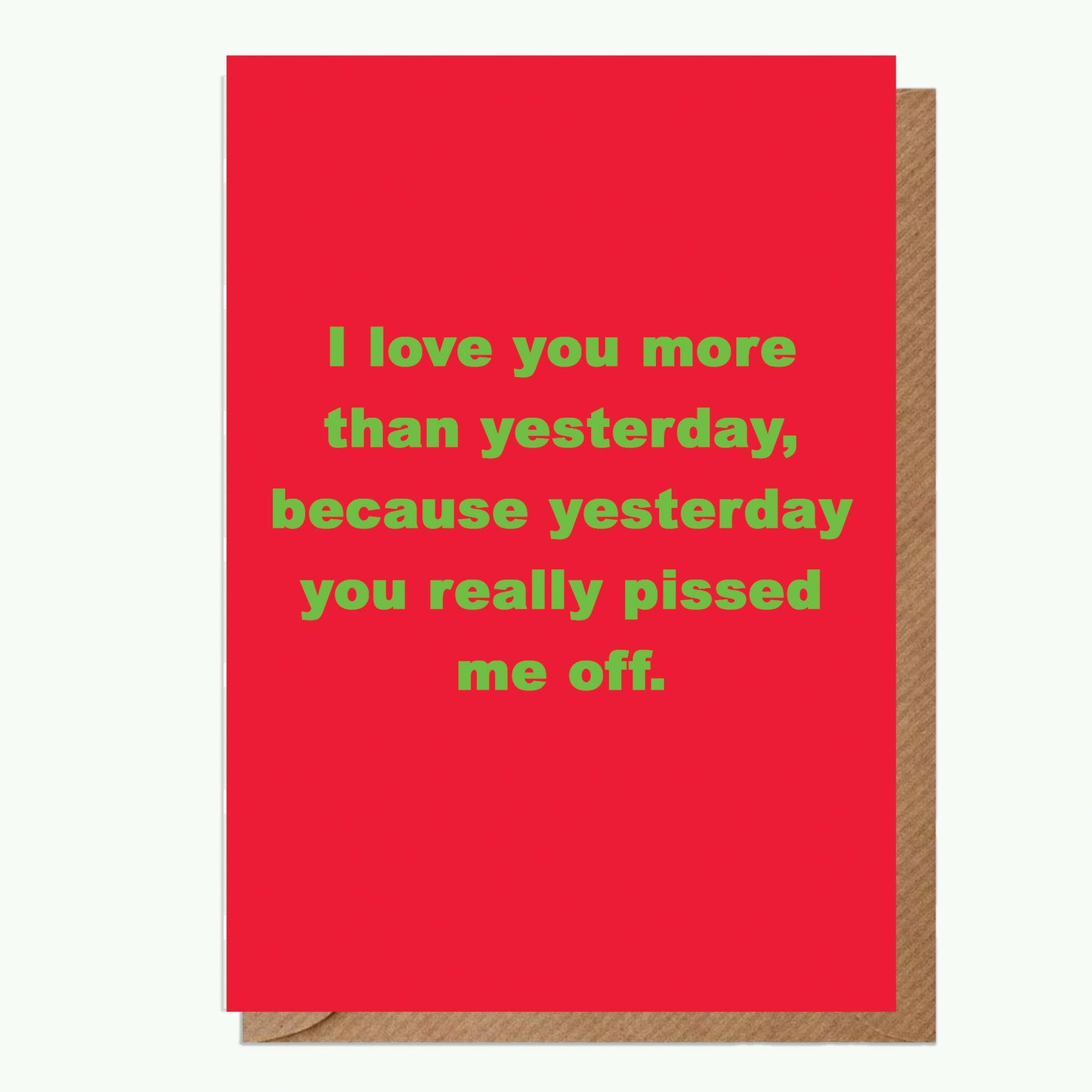 I Love You More A6 Greeting Card Greeting & Note Cards Crumble and Core   