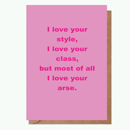 I Love Your Style A6 Greeting Card