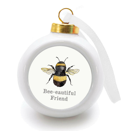 Hanging Ceramic Bee-eautiful Friend Bauble Decoration Decor Crumble and Core   