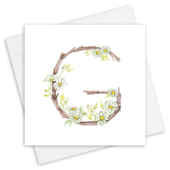 Floral Letters G