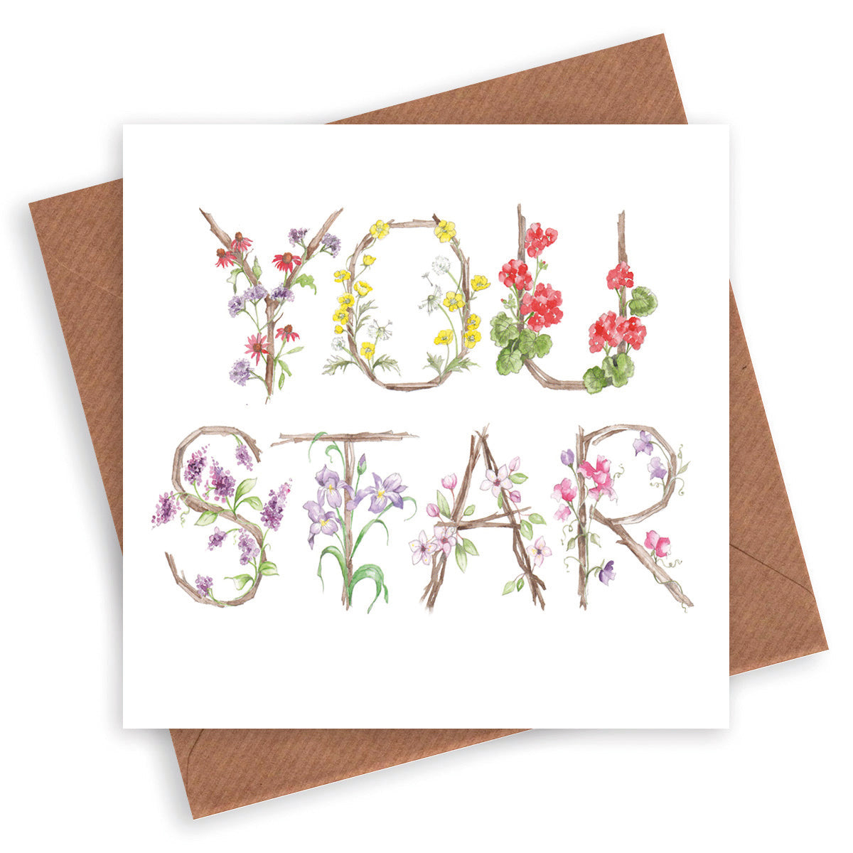 Floral Letters You Star