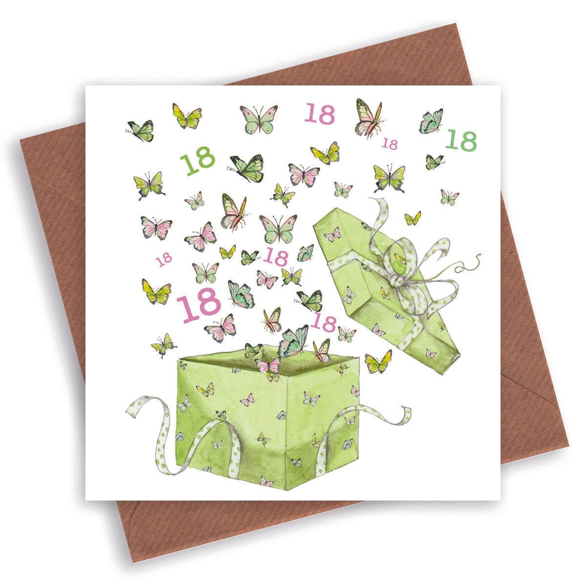 Butterfly 18th Birthday Card