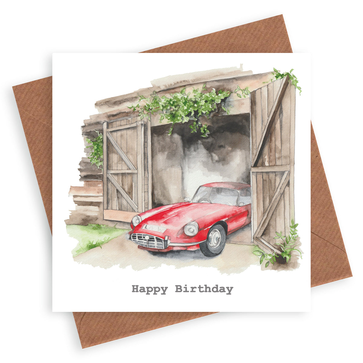 Biglietto d'auguri per auto d'epoca