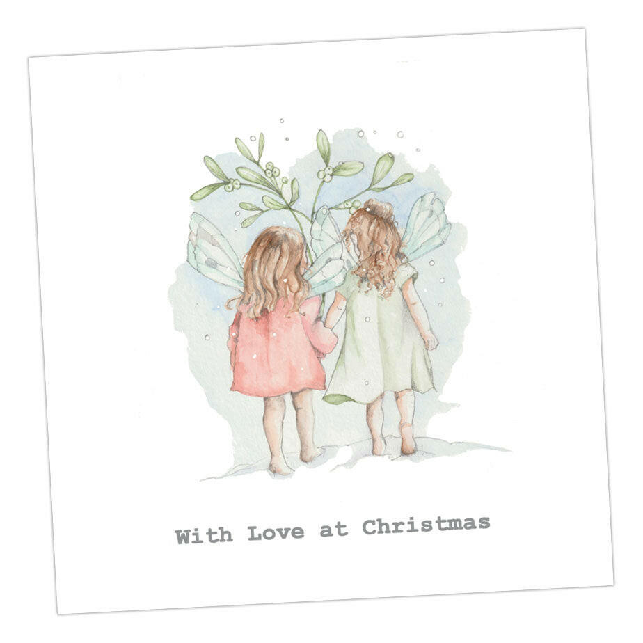 Christmas Fairy Twins Card Greeting & Note Cards Crumble and Core   