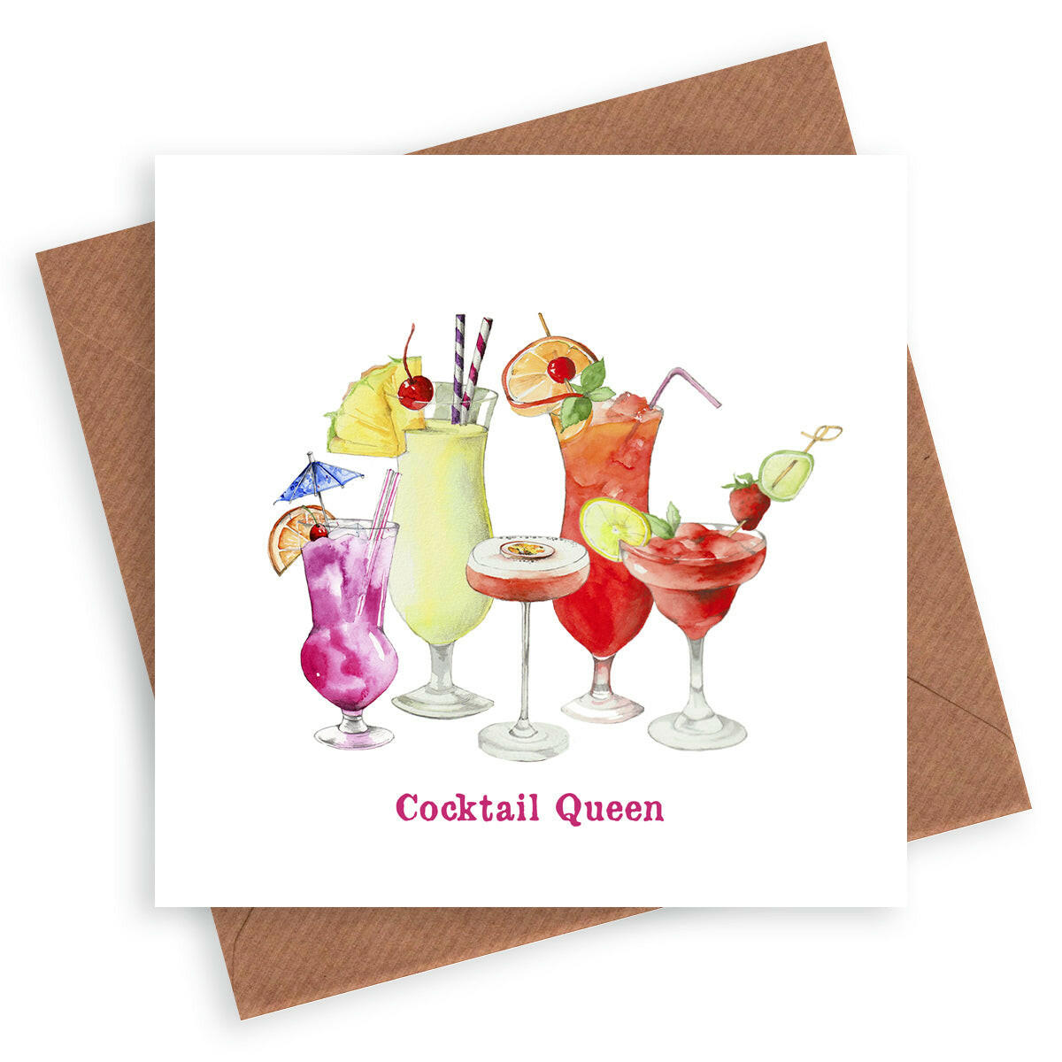 Cocktail Queen Card Greeting & Note Cards Crumble and Core   