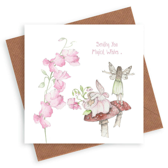 Fairies & Toadstool Card Greeting & Note Cards Crumble and Core   