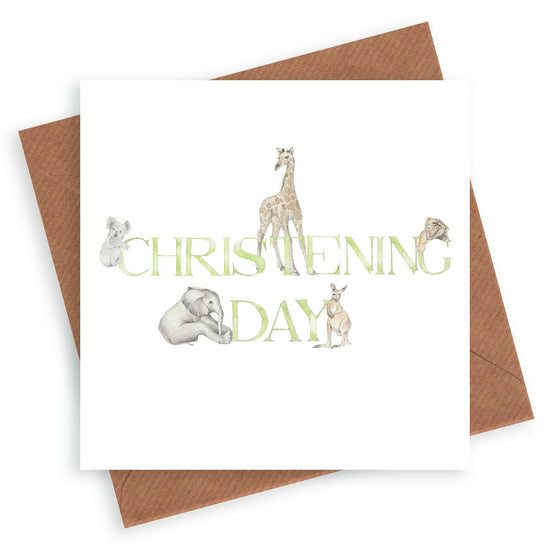 Letters Christening Card Greeting & Note Cards Crumble and Core   