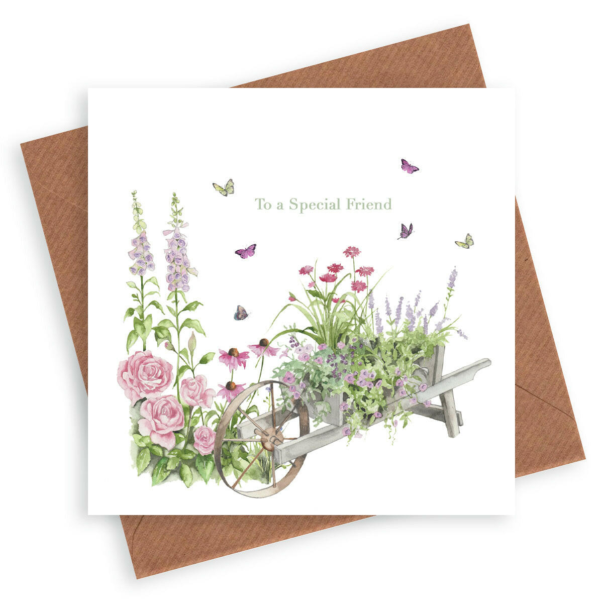 Wheelbarrow Special Friend Card Greeting & Note Cards Crumble and Core   