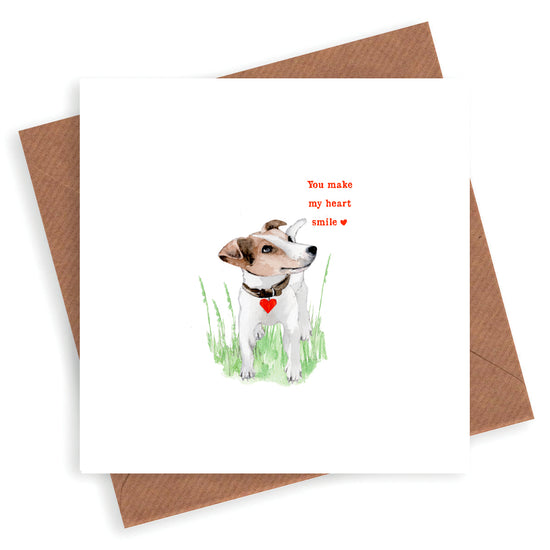 Puppy Love Greeting Card - Cute and Adorable Card for a Loved One