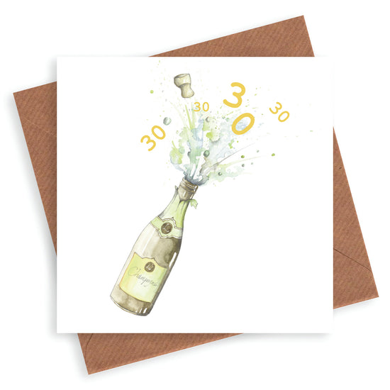 Champagne 30th Card