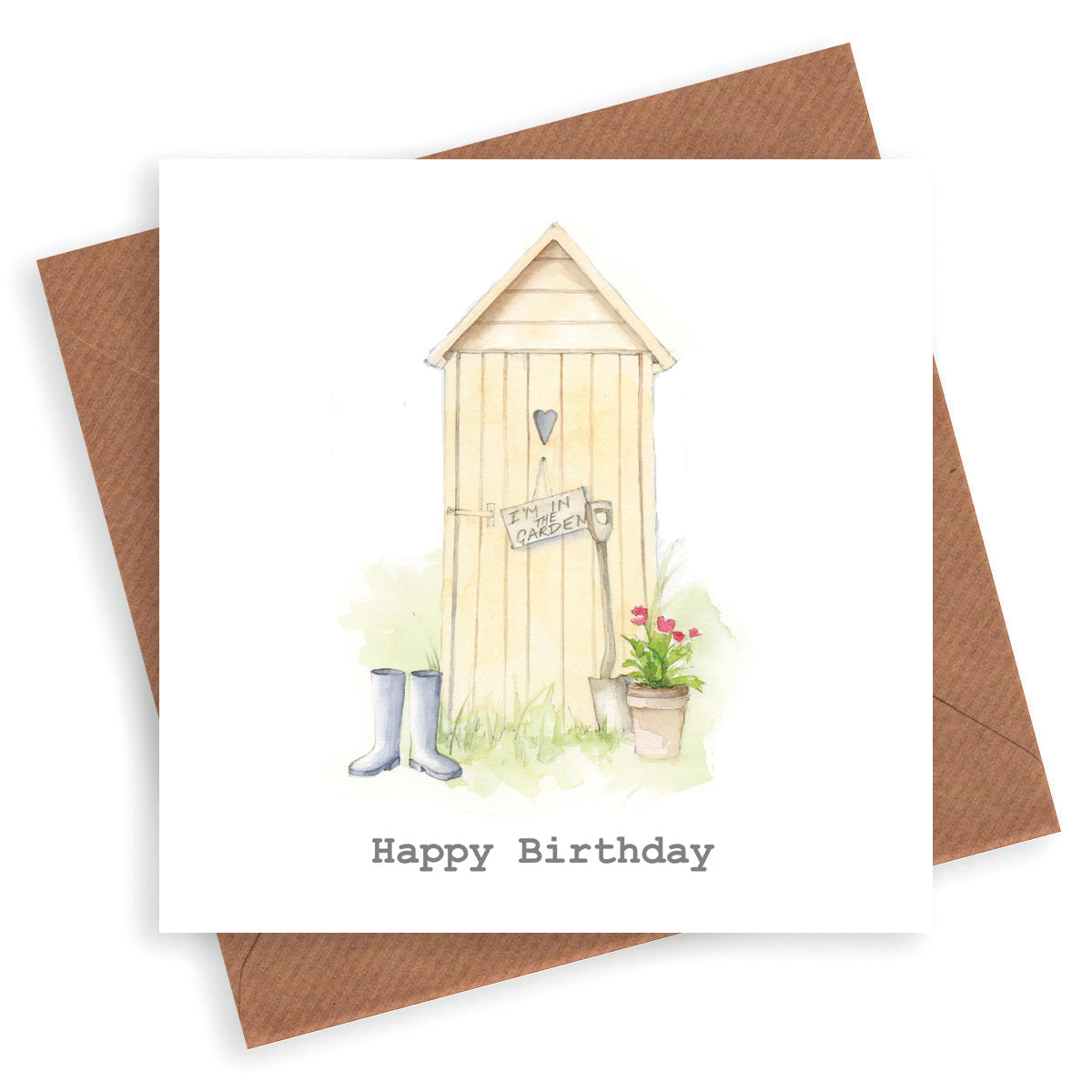 Gardening Shed Birthday Card