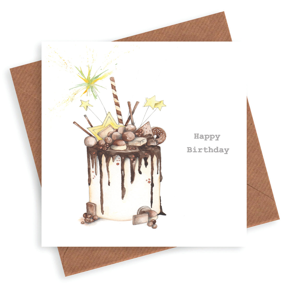 Choccie Woccie Cake Greeting Card