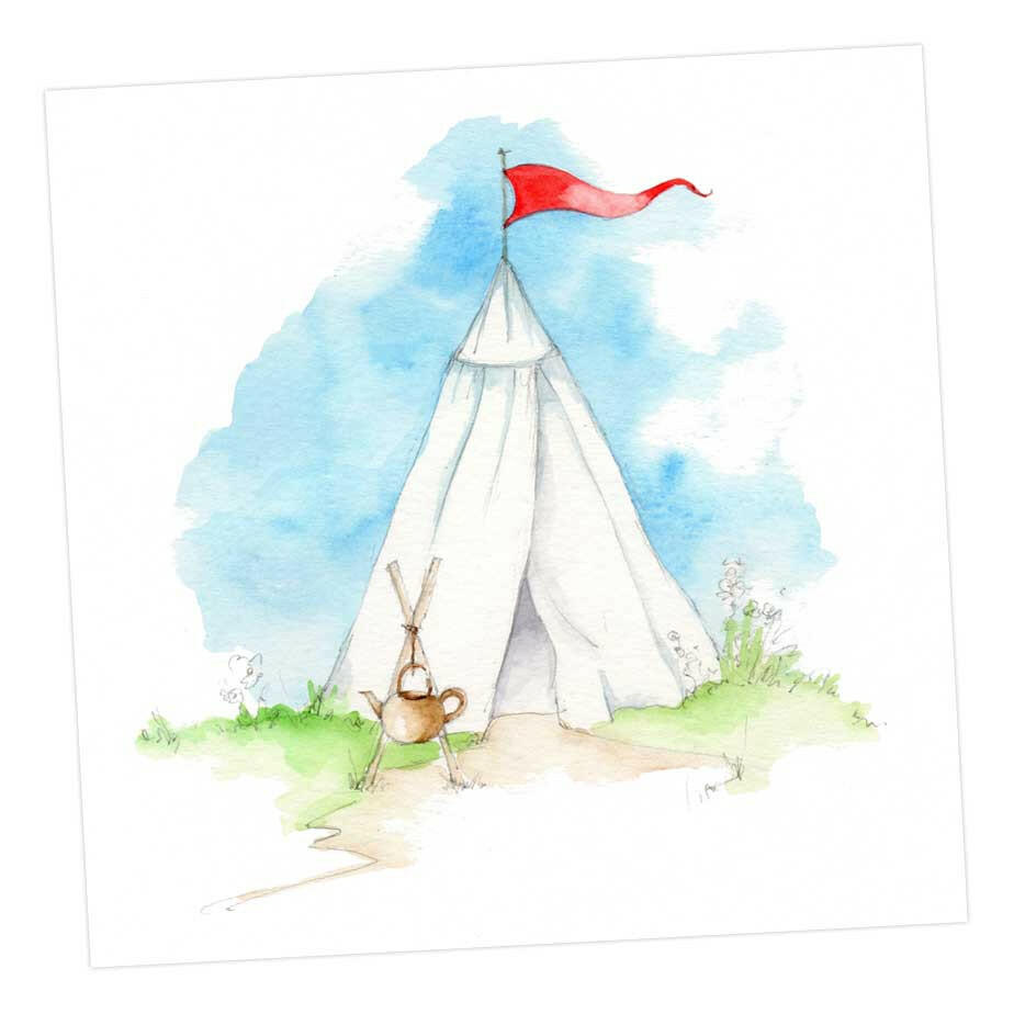 Teepee Card Greeting & Note Cards Crumble and Core   