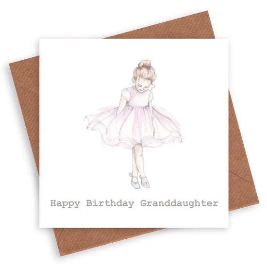 Ballerina Granddaughter Card