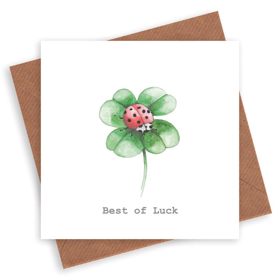 Ladybird Good Luck Card