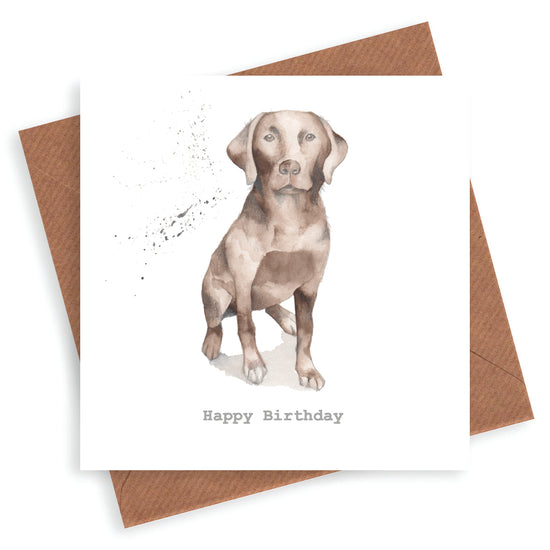 Choccie Lab Greeting Card