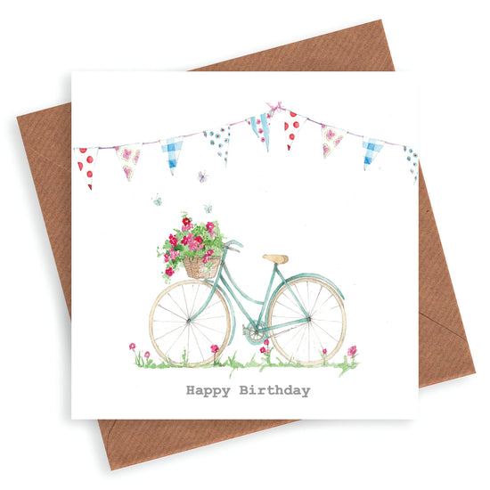 Biglietto d'auguri per la bicicletta estiva