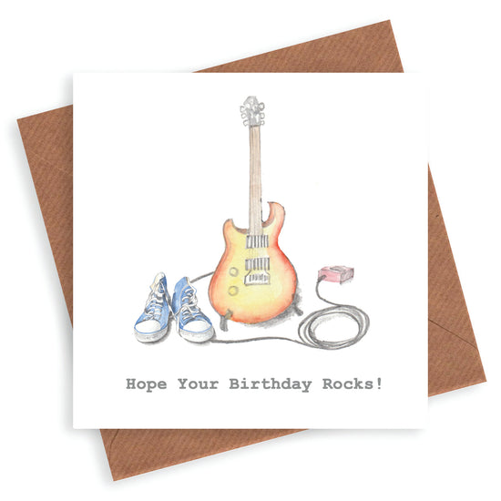 Guitar Birthday  Card