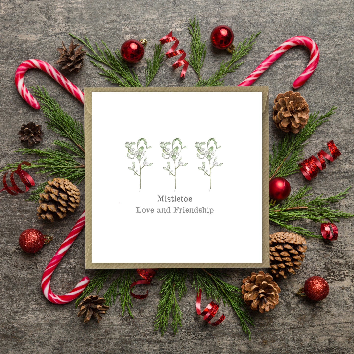 Christmas Mistletoe Card