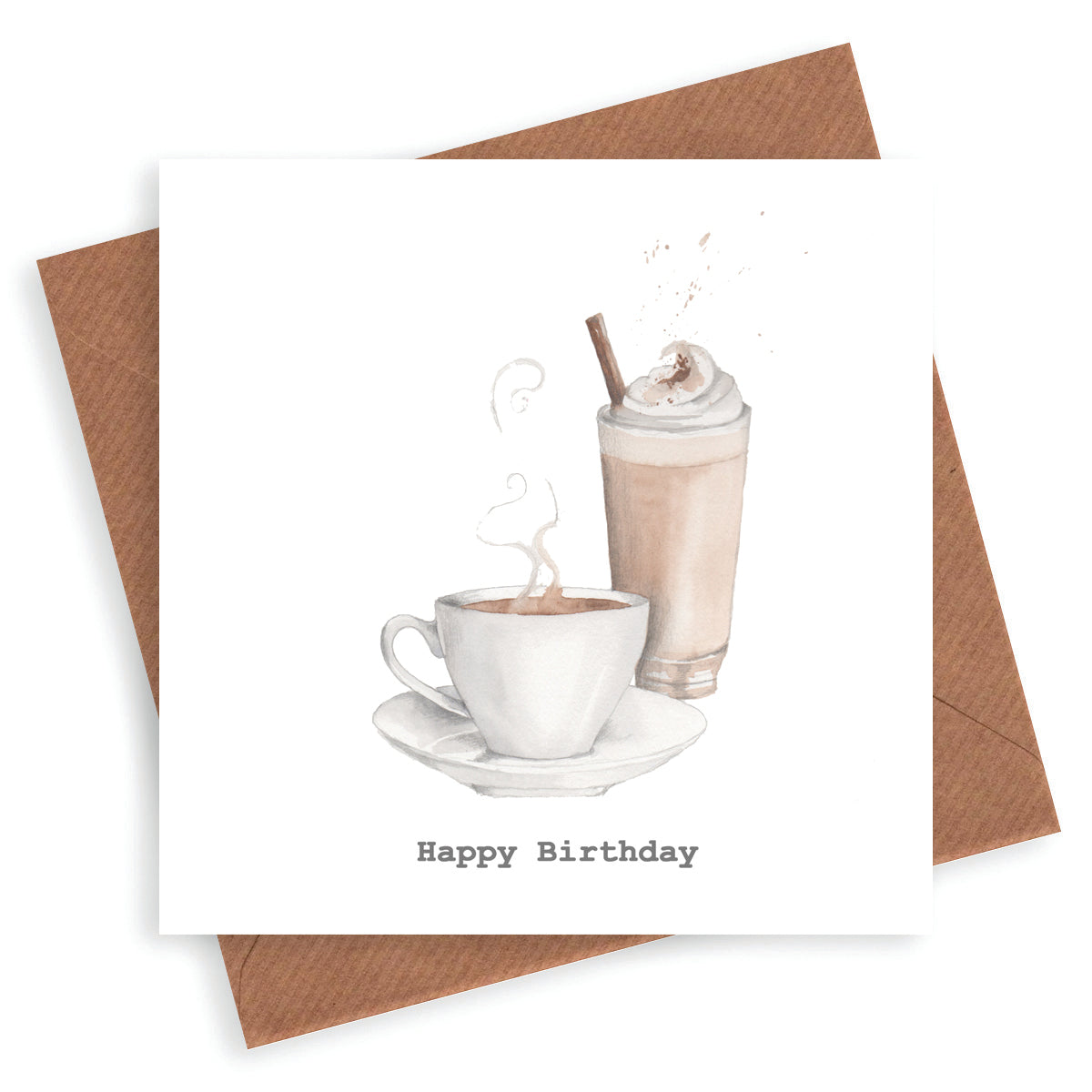 Carta del caffè di buon compleanno