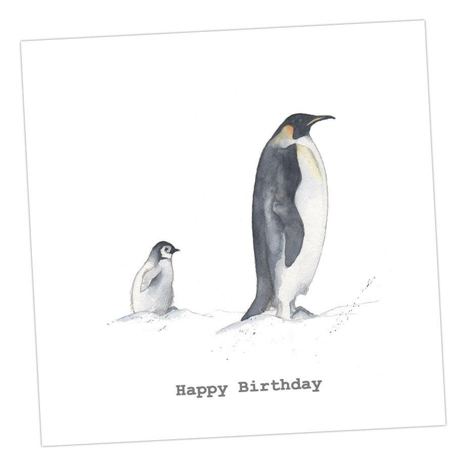 Happy Birthday Penguin Card Greeting & Note Cards Crumble and Core   