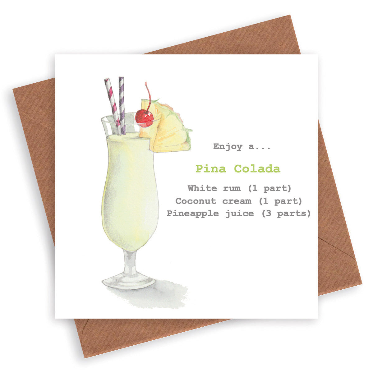 Carta di Pina Colada