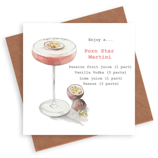 Pornstar Martini Card