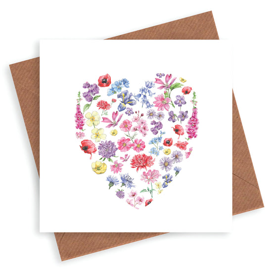 Cut Out Floral Tree Greeting Card