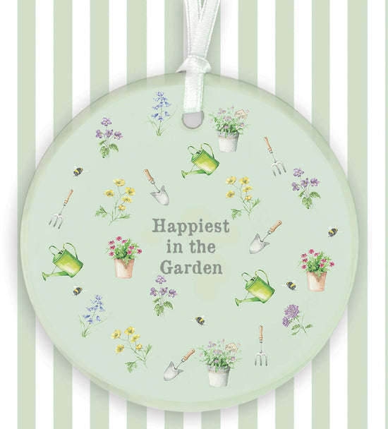 A6 Greeting Card with Ceramic Keepsake - Happiest in the Garden Greeting & Note Cards Crumble and Core   