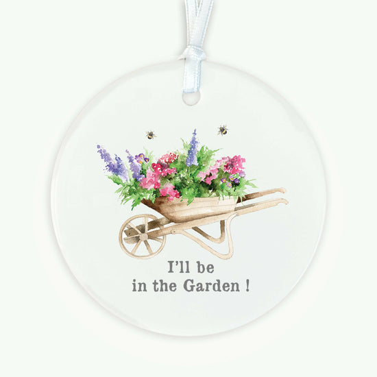 A6 Greeting Card with Ceramic Keepsake - Garden Wheelbarrow Greeting & Note Cards Crumble and Core   