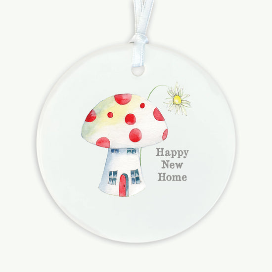 Hanging Ceramic Decoration - New Home Toadstool Decor Crumble and Core   