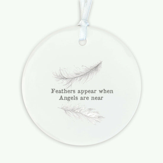 A6 Greeting Card with Ceramic Keepsake - Feathers Appear Greeting & Note Cards Crumble and Core   