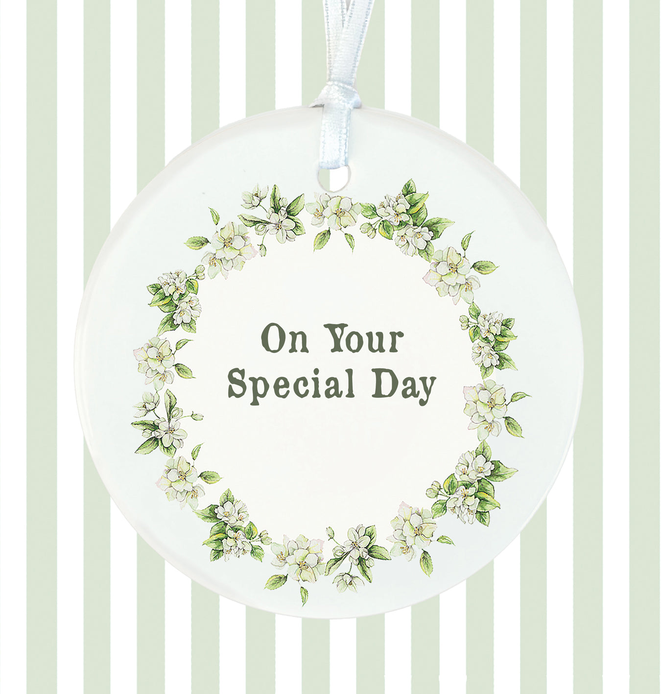 Hanging Ceramic Decoration - Special Day Wreath