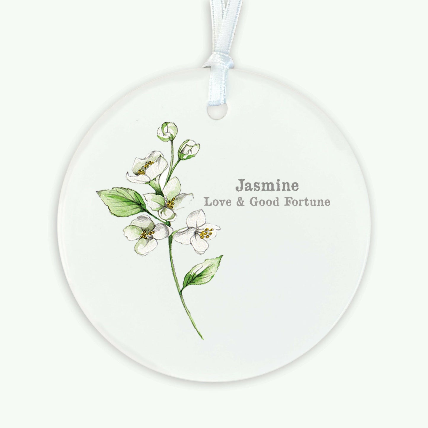 A6 Greeting Card with Ceramic Keepsake - Flowers Jasmine Greeting & Note Cards Crumble and Core   