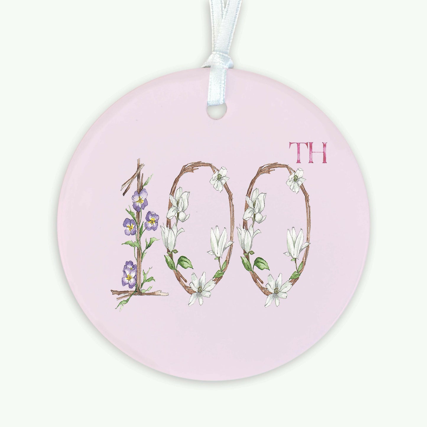 A6 Greeting Card with Ceramic Keepsake - 100th Greeting & Note Cards Crumble and Core   