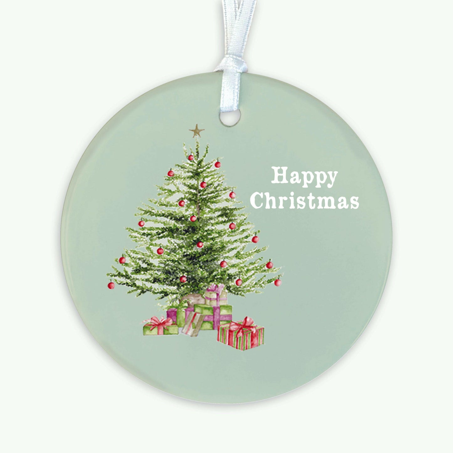 A6 Greeting Card with Ceramic Keepsake -Christmas Tree Greeting & Note Cards Crumble and Core   