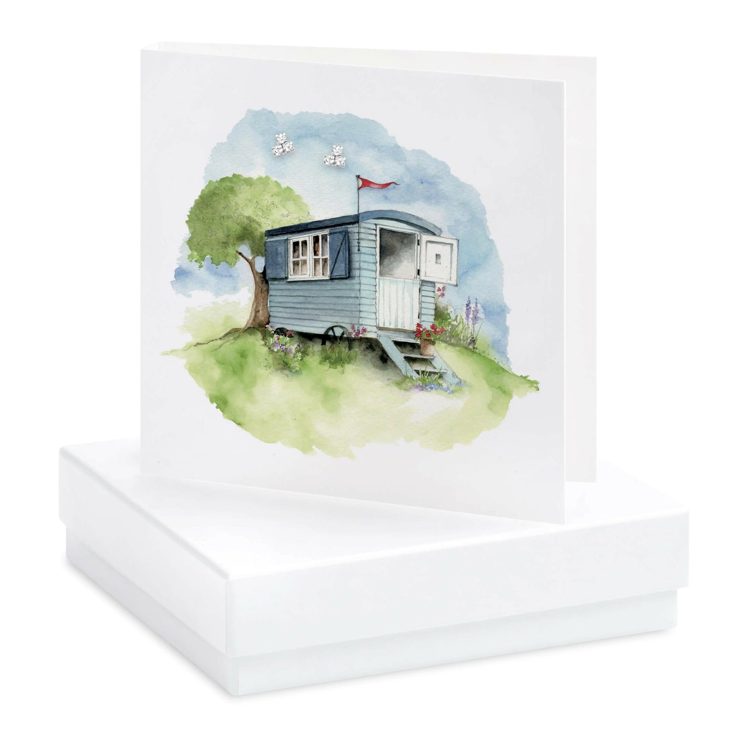 Boxed Shepherds Hut Earring Card Earrings Crumble and Core   