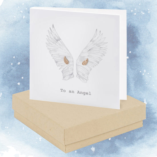 Elegant Sterling Silver Angel Wing Stud Earrings - Box Included for a Beautiful Gift Presentation