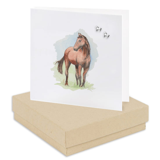 Horse Earring Card