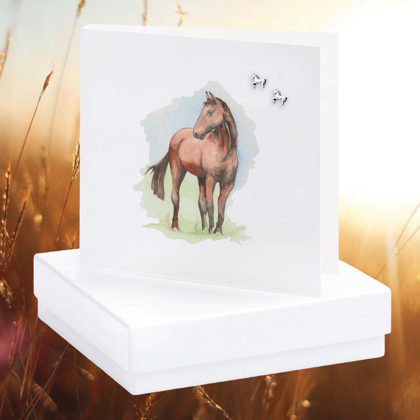 Horse Earring Card