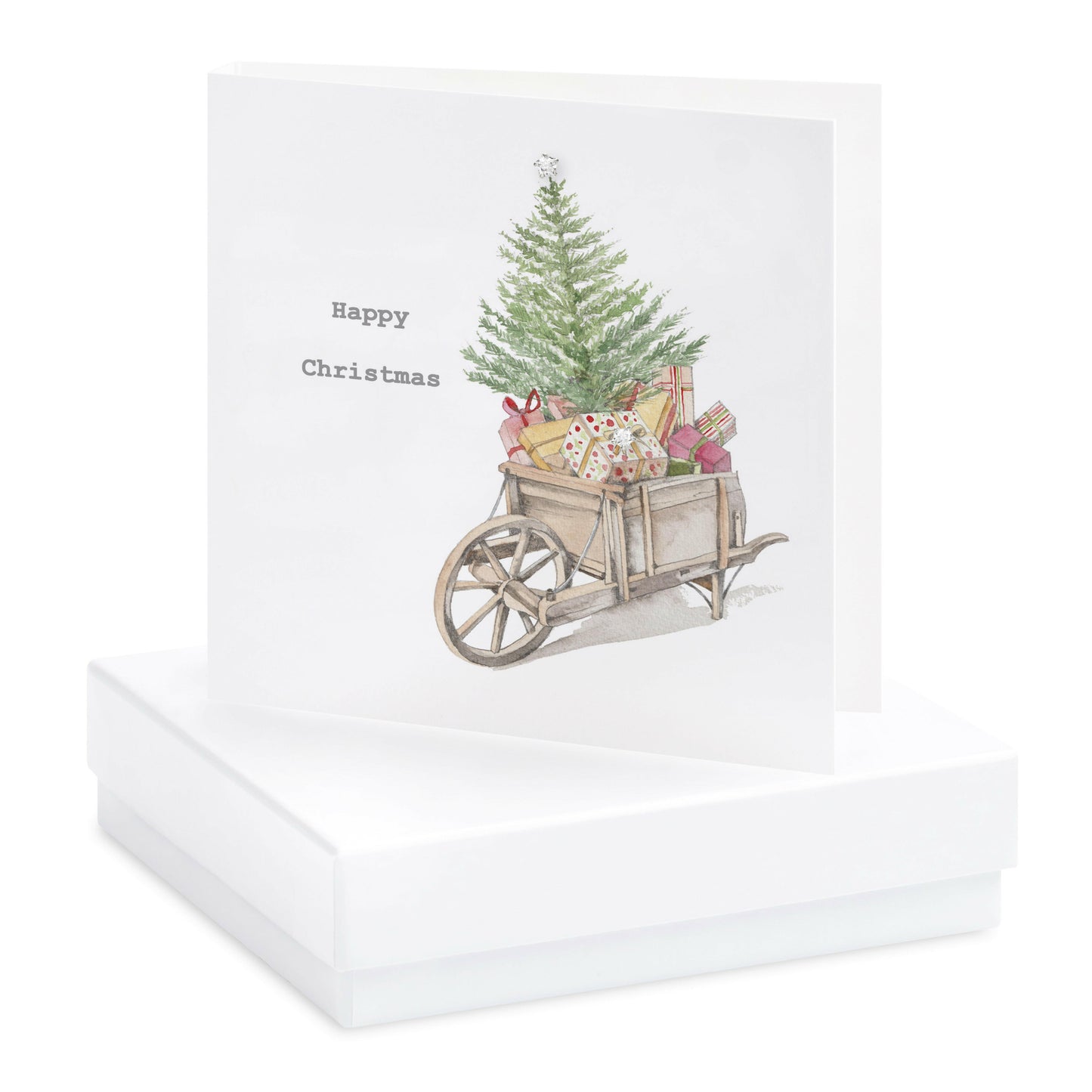 Christmas Barrow Boxed Sterling Silver Jewellery Earring Card Earrings Crumble and Core   