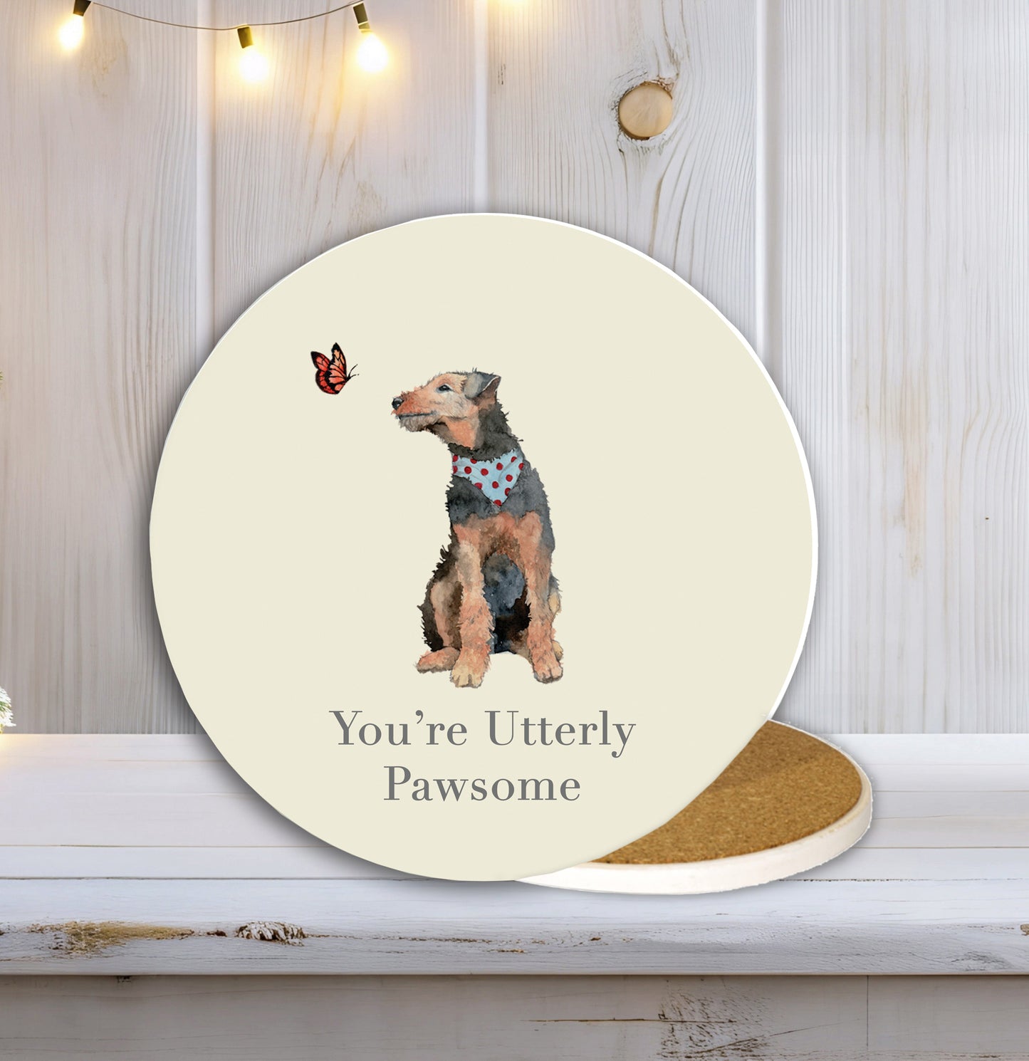 Ceramic Coaster - Dog Pawsome