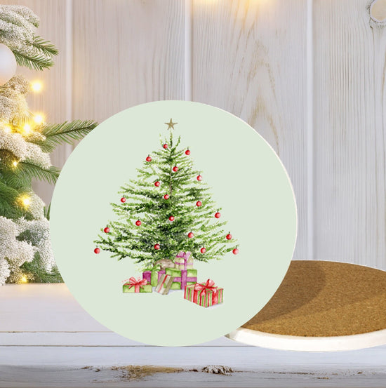 Ceramic Coaster - Christmas Tree