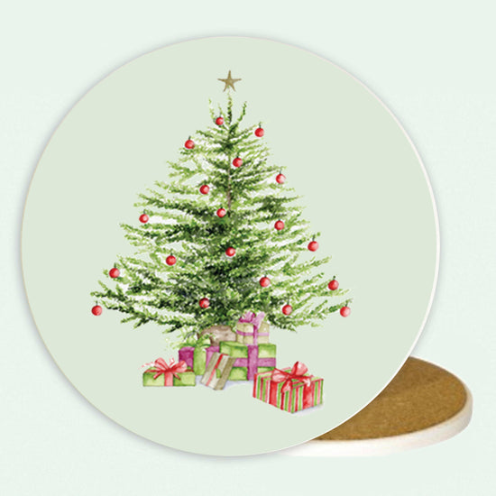 Ceramic Coaster - Christmas Tree Coasters Crumble and Core   