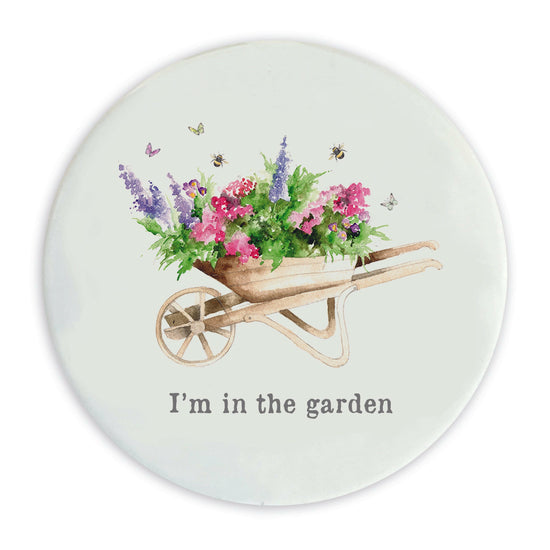 Ceramic Coaster - Garden Wheelbarrow Coasters Crumble and Core   