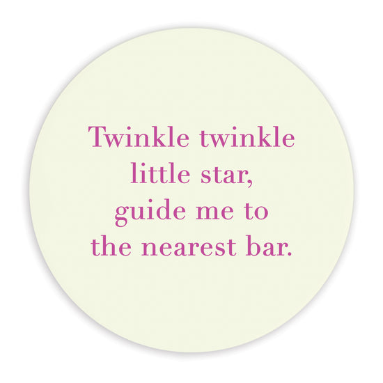 Ceramic Coaster - Quote Twinkle Twinkle..