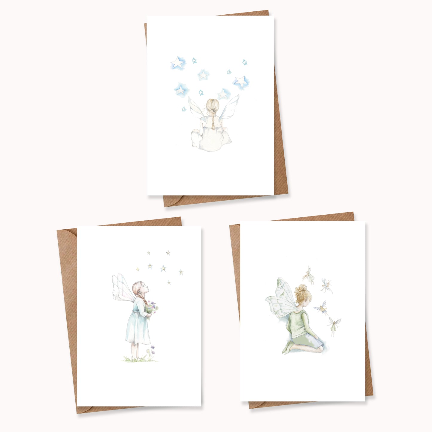 Boxed 'Fairy' pack of assorted A6 cards